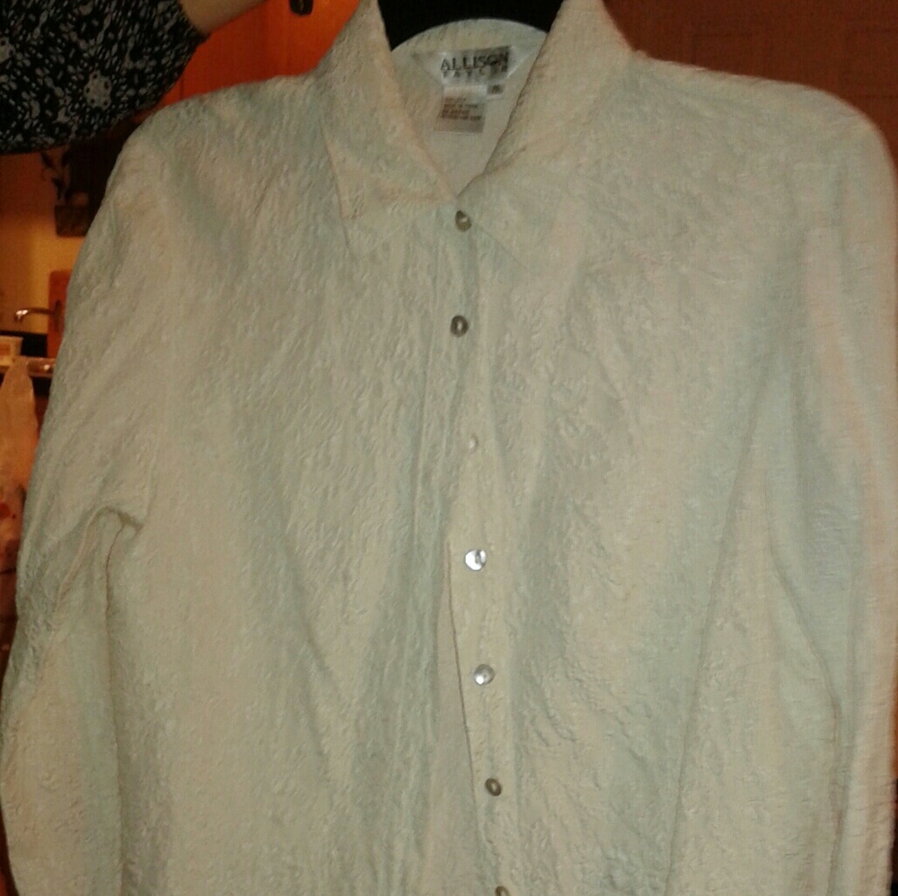 Medium silk blouse off white